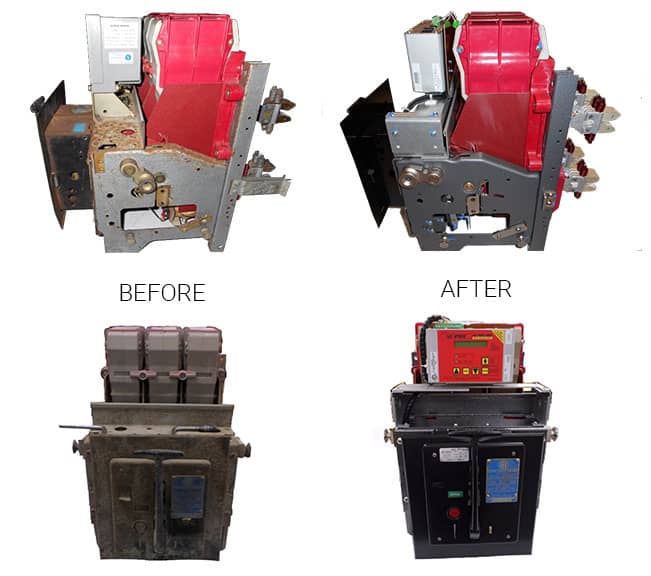 breaker repair before and after